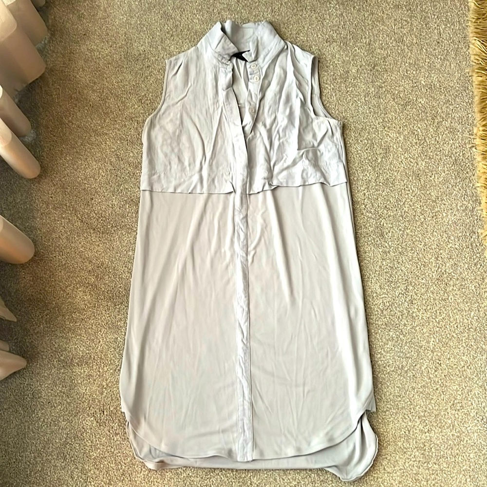 Maternity light grey mid dress.